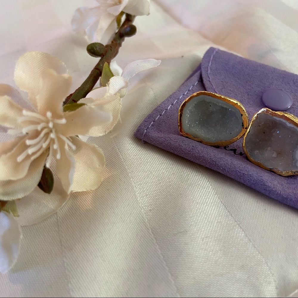 Druzy Stud Earrings